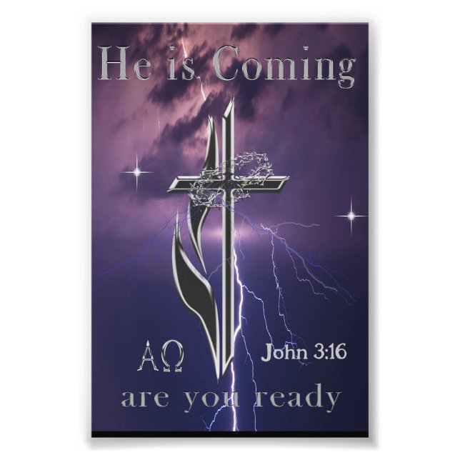 John 3:16 fotodruck (Vorne)