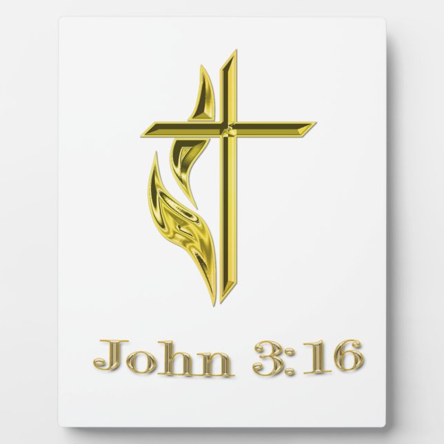 John 3:16 fotoplatte (Vorderseite)