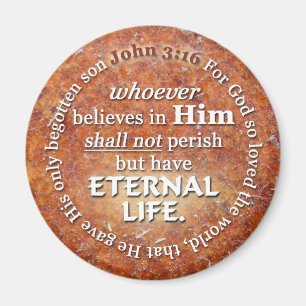John-3:16 für Gott also geliebt dem Weltbibel-Ver Magnet