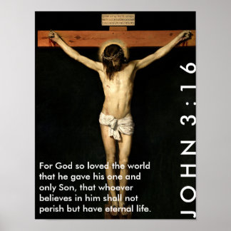 John 3:16 - Für Gott so liebte die Welt... Poster
