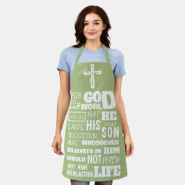 JOHN 3:16 FÜR GOTT SO LIEBTE DIE WELT SCHÜRZE
