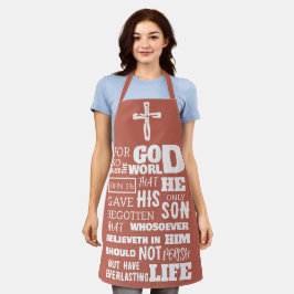 JOHN 3:16 FÜR GOTT SO LIEBTE DIE WELT SCHÜRZE