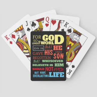 JOHN 3:16 FÜR GOTT SO LIEBTE DIE WELT SPIELKARTEN