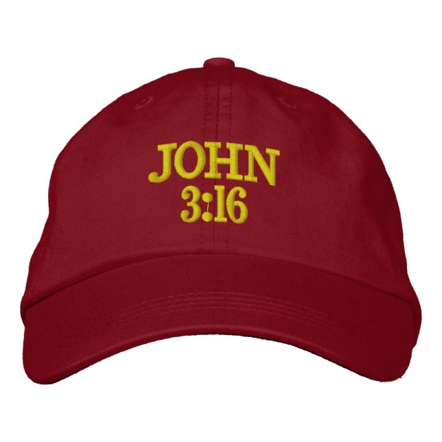 JOHN 3:16 GAP BESTICKTE BASEBALLKAPPE (Vorderseite)