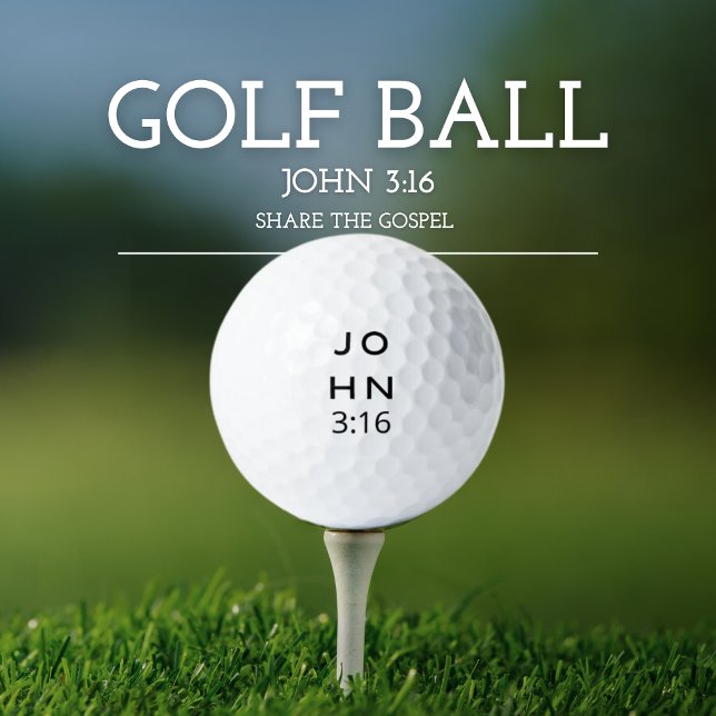 John 3:16 Gospel Golf Balls Golfball (Von Creator hochgeladen)