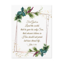 John 3:16 Gott so liebte die Welt Weihnachten