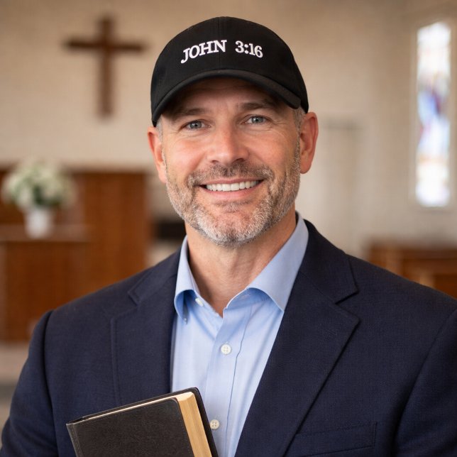 John 3:16 Grace Verses White Embroidery Christlich Bestickte Baseballkappe (Von Creator hochgeladen)