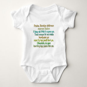 John 3:16 Haitian Kreole Baby Strampler