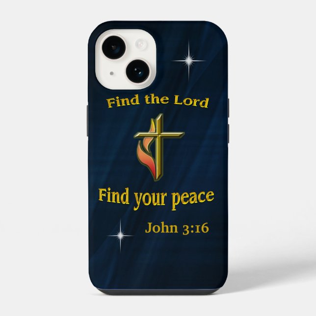 John 3:16 iPhone 14 hülle (Rückseite)