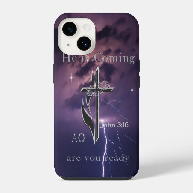 John 3:16 iPhone 14 hülle (Rückseite)