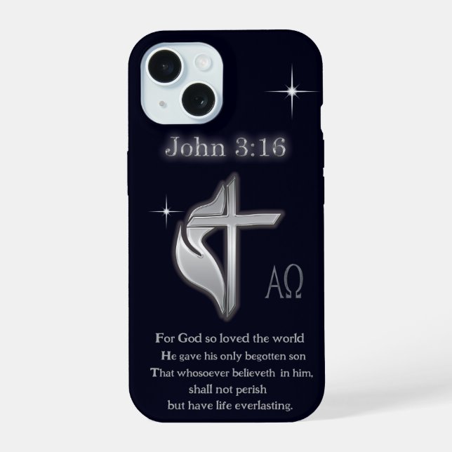 John 3:16 iPhone 15 hülle (Rückseite)