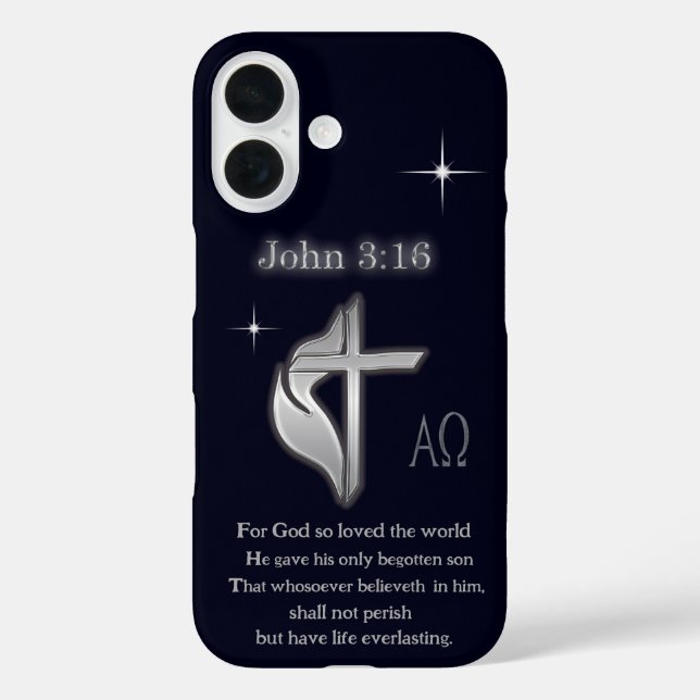 John 3:16 iPhone 16 hülle (Rückseite)