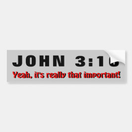 John-3:16 ist es wirklich wichtiges das autoaufkleber