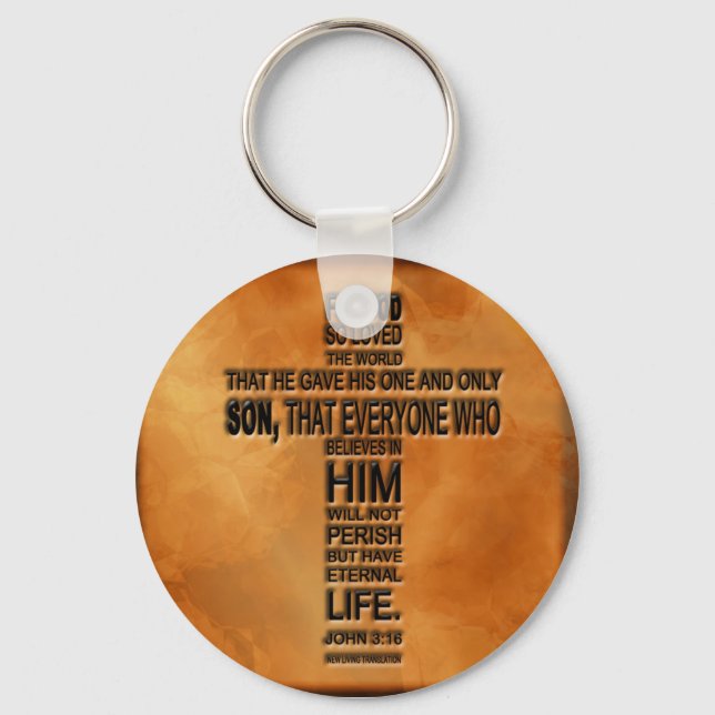 John 3:16 Keychain Schlüsselanhänger (Vorderseite)