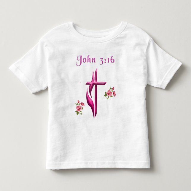 John 3:16 kleinkind t-shirt (Vorderseite)