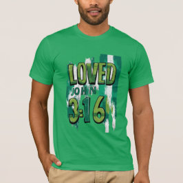 John 3:16 Loved Celtic Grunge T-Shirt