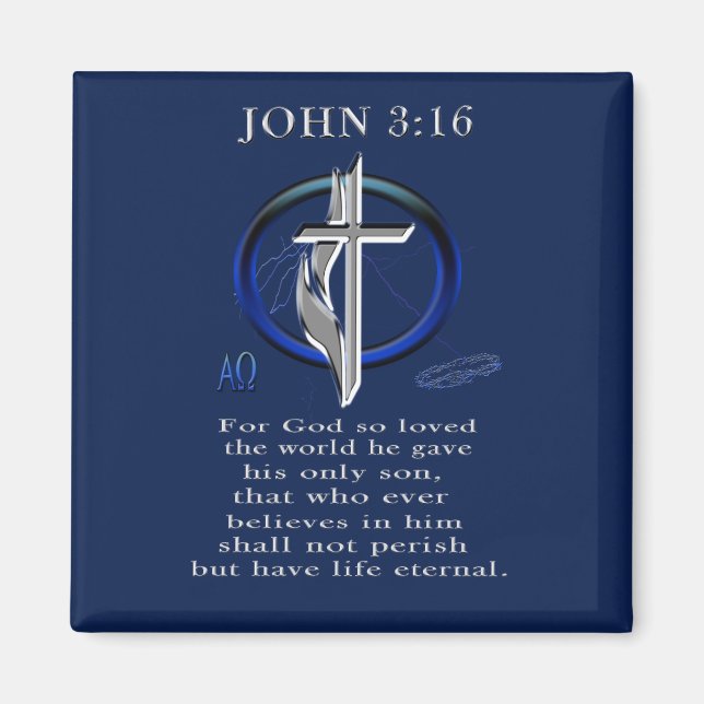 John 3:16 magnet (Vorne)
