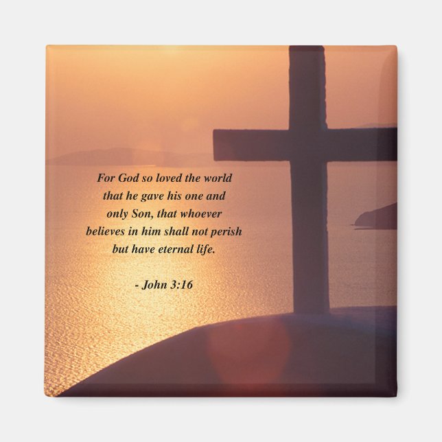 JOHN 3:16 MAGNET (Vorne)