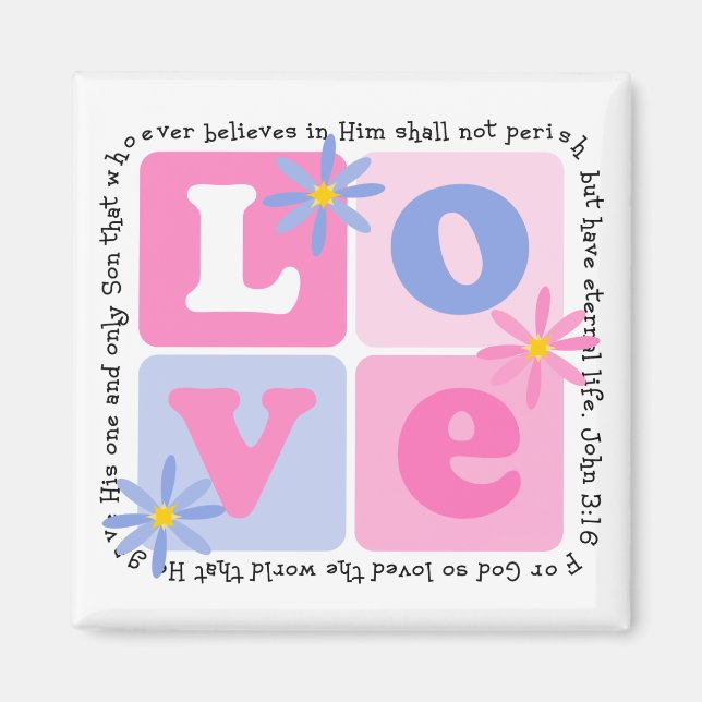 John 3:16 Magnet (Devant)