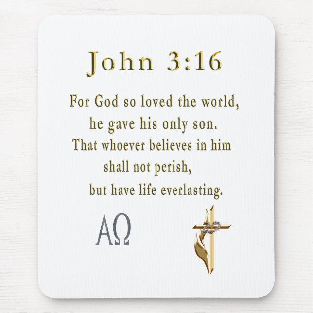 John 3:16 mousepad (Vorne)
