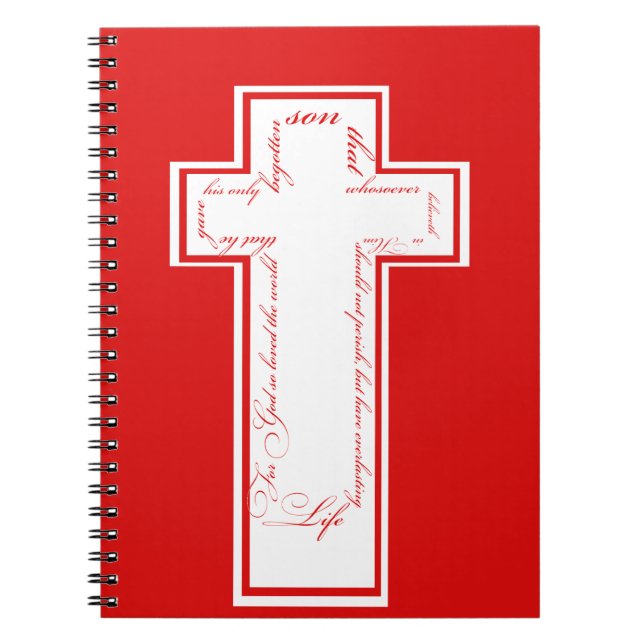 John 3:16 Notebook Notizblock (Vorderseite)