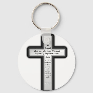 John 3:16 Nur Kreuz Schlüsselanhänger