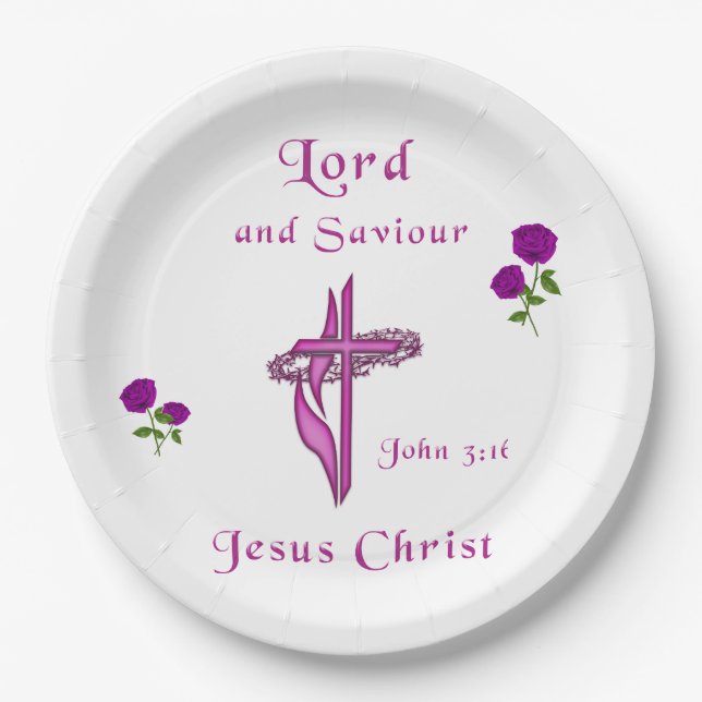 John 3:16 pappteller (Vorderseite)