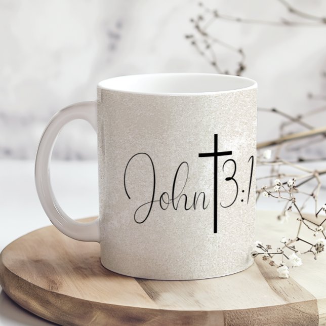 John 3:16 Pearl Background Kaffeetasse (Von Creator hochgeladen)