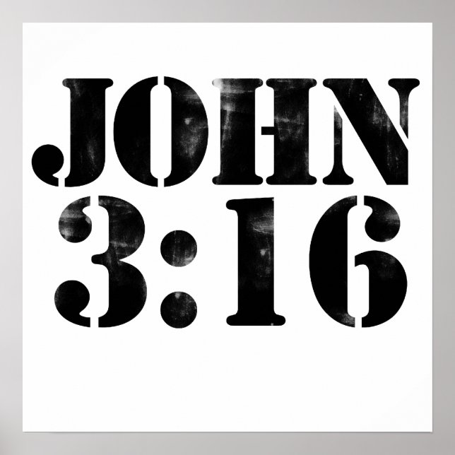 John 3:16 poster (Vorne)