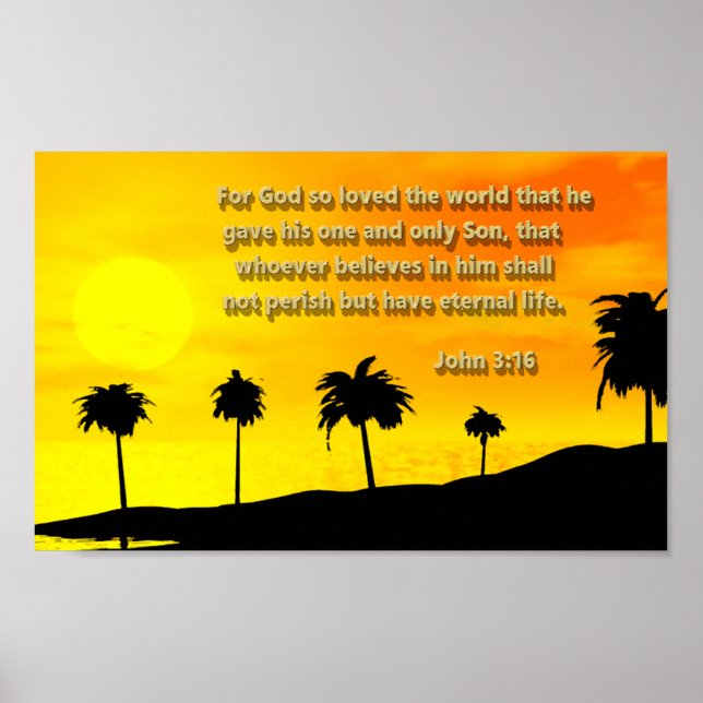John 3: 16 poster (Vorne)