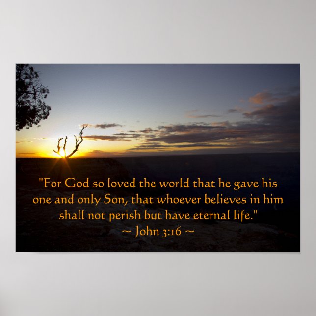 John 3:16 Poster (Vorne)