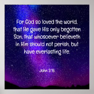 John 3:16 poster