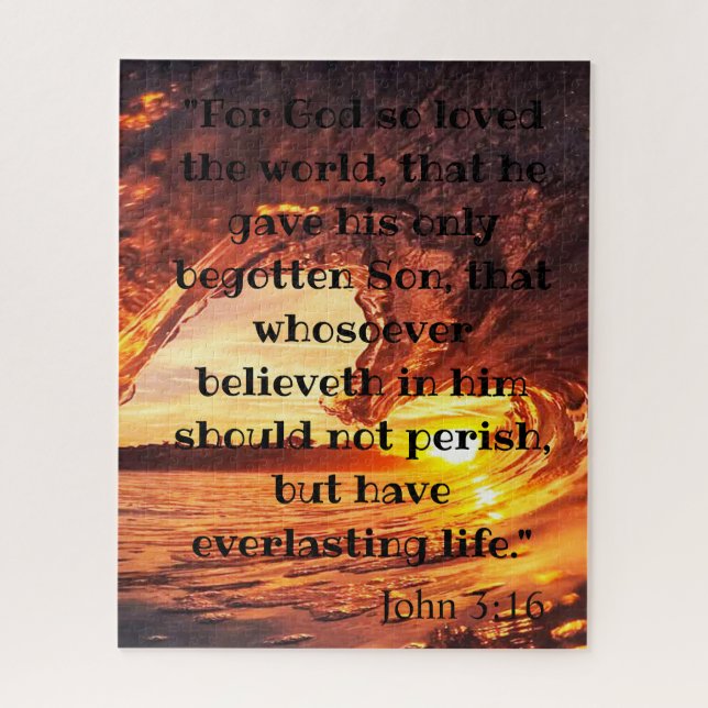 John 3:16 Puzzle (Vertical)