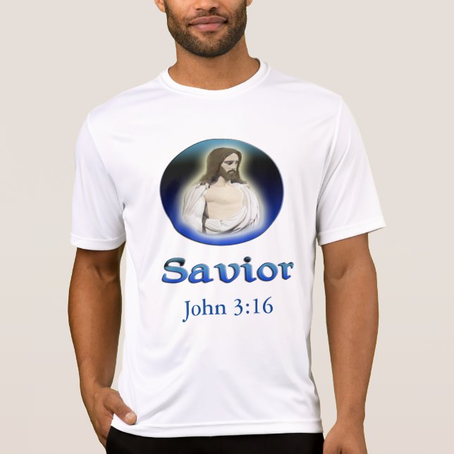 John 3:16 Savior T-Shirt (Vorderseite)