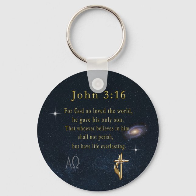 John 3:16 schlüsselanhänger (Vorderseite)