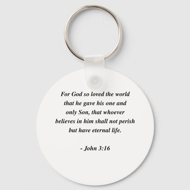 JOHN 3:16 SCHLÜSSELANHÄNGER (Vorderseite)