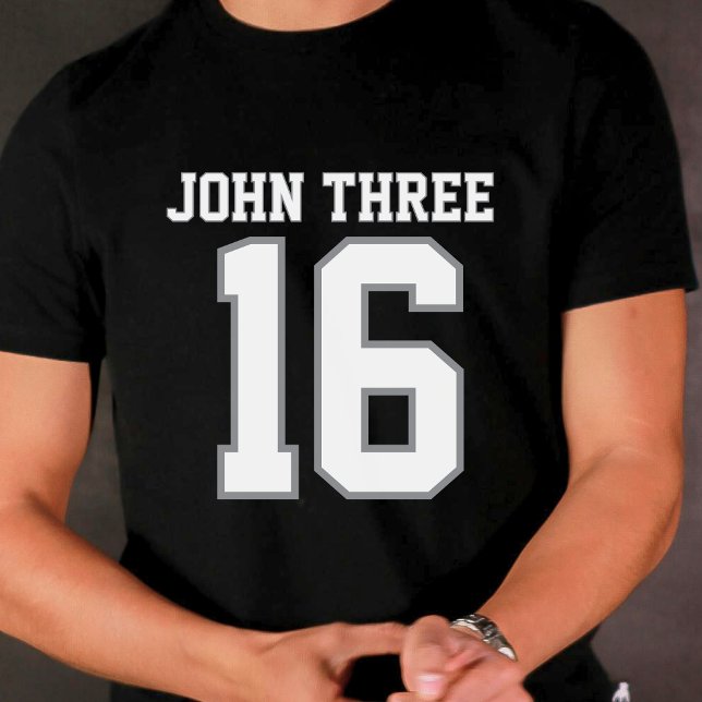 John 3 16 schwarzes T-Shirt (John 3:16 Black T-shirt)