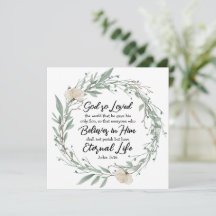 John 3:16 So liebte Gott die World Bible Verse Car