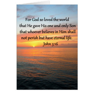JOHN 3:16 SONNENREISE ÜBER DEM OZEANISCHEN FOTO