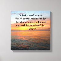 JOHN 3:16 SONNENREISE ÜBER DEM OZEANISCHEN FOTO