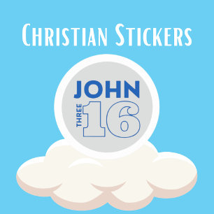John 3:16 Stickers chrétiens