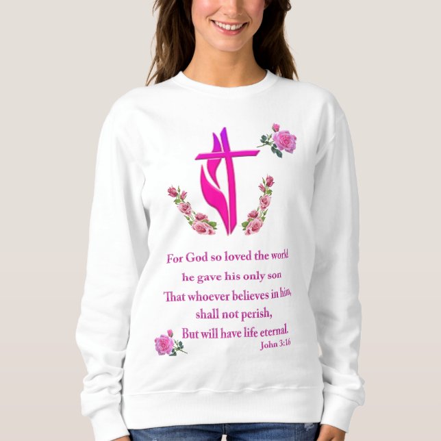 John 3:16 sweatshirt (Vorderseite)