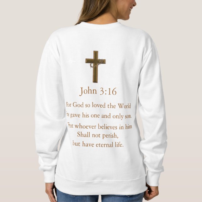 John 3:16 sweatshirt (Rückseite)