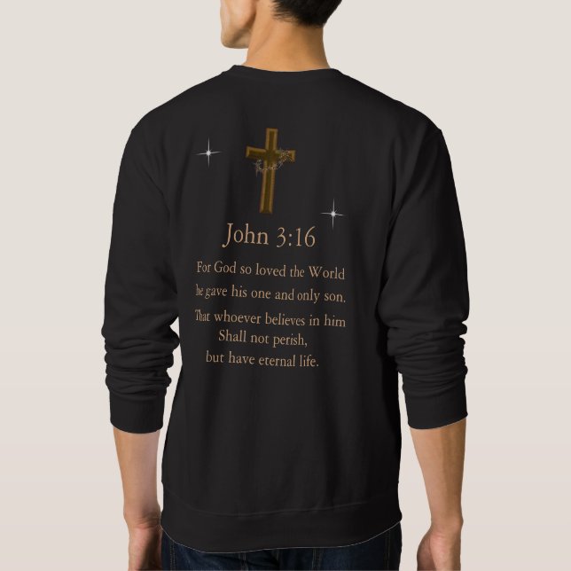 John 3:16 sweatshirt (Rückseite)