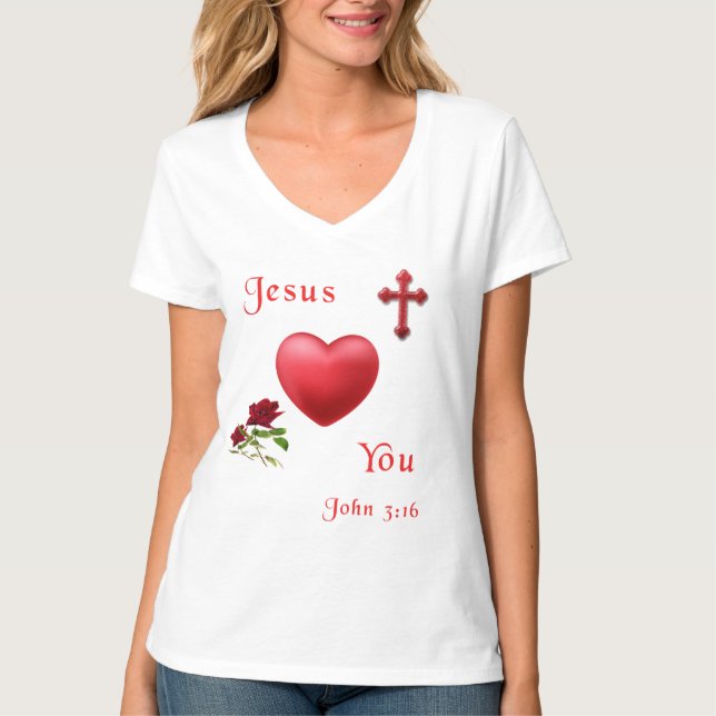 John 3:16 T-Shirt (Vorderseite)