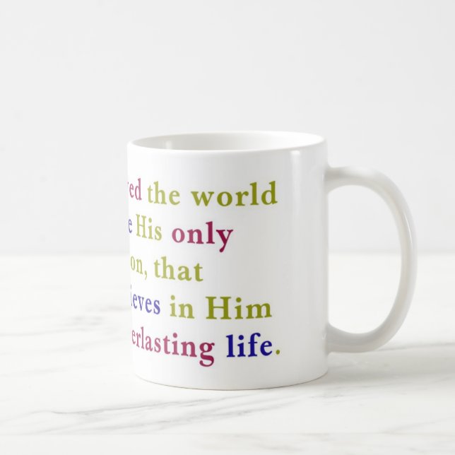 John-3:16-Tasse Kaffeetasse (Rechts)