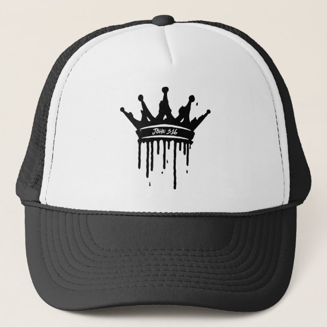 John 3:16 Trucker Hat Truckerkappe (Vorderseite)
