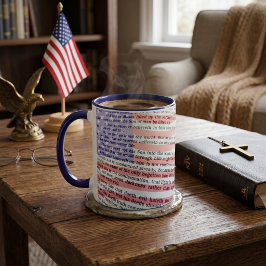 John 3:16 und die amerikanische Flagge Tasse