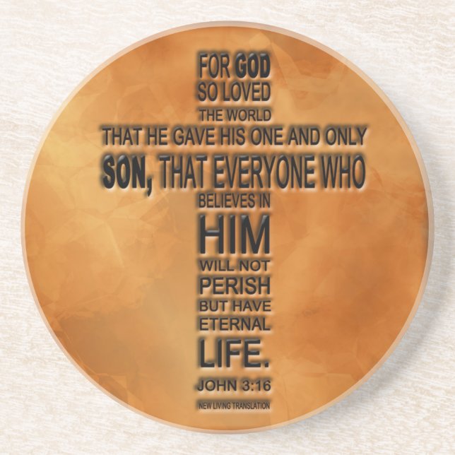 John-3:16 Untersetzer (Vorne)