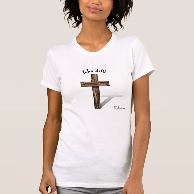 John 3:16 vorne und hinten T-Shirt (Vorderseite)